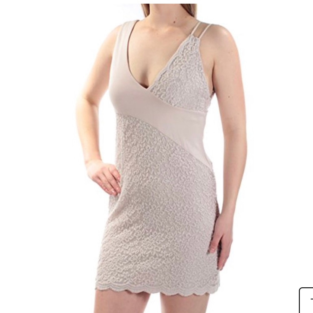 Free People Womens Lace Mini Dress